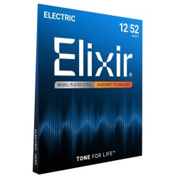 Elixir Nanoweb Electric Nickel Plated Steel 12152 Heavy 12-52